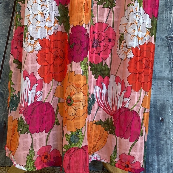 TRINA TURK sunny bloom asymmetrical one-shoulder maxi dress in multi M vacation - Picture 7 of 16